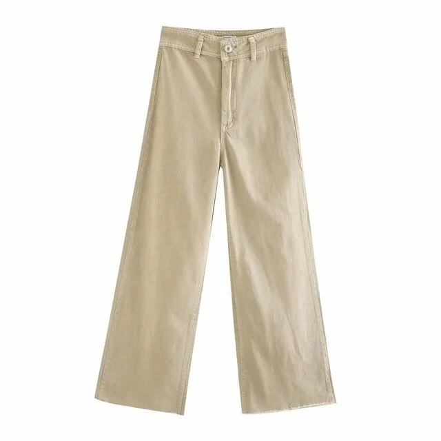 HIGH WAIST STRAIGHT JEANS