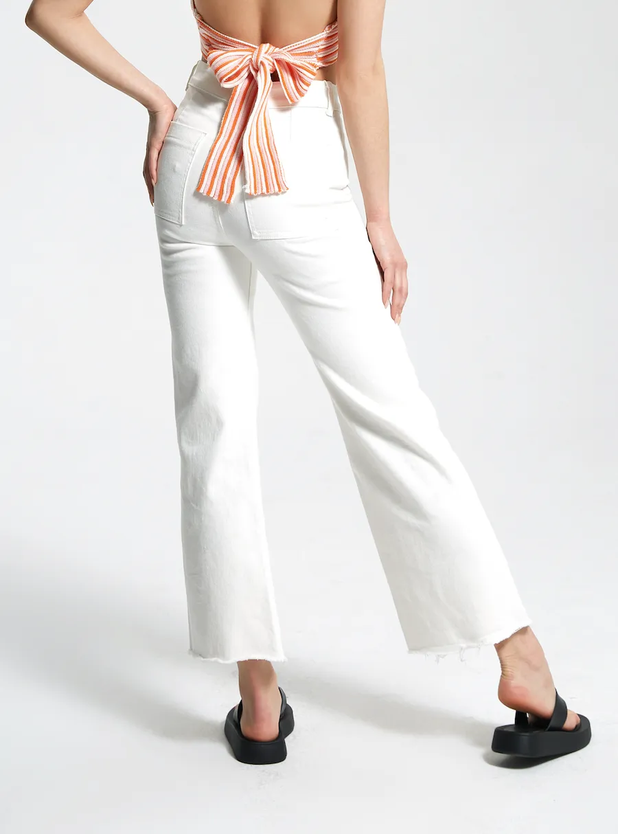 HIGH WAIST STRAIGHT JEANS