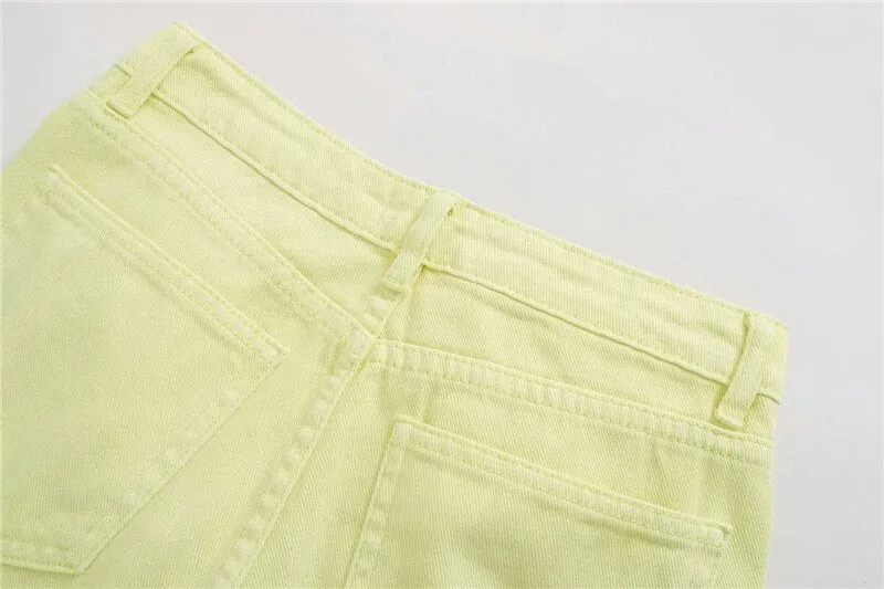 HIGH WAIST STRAIGHT-LEG JEANS