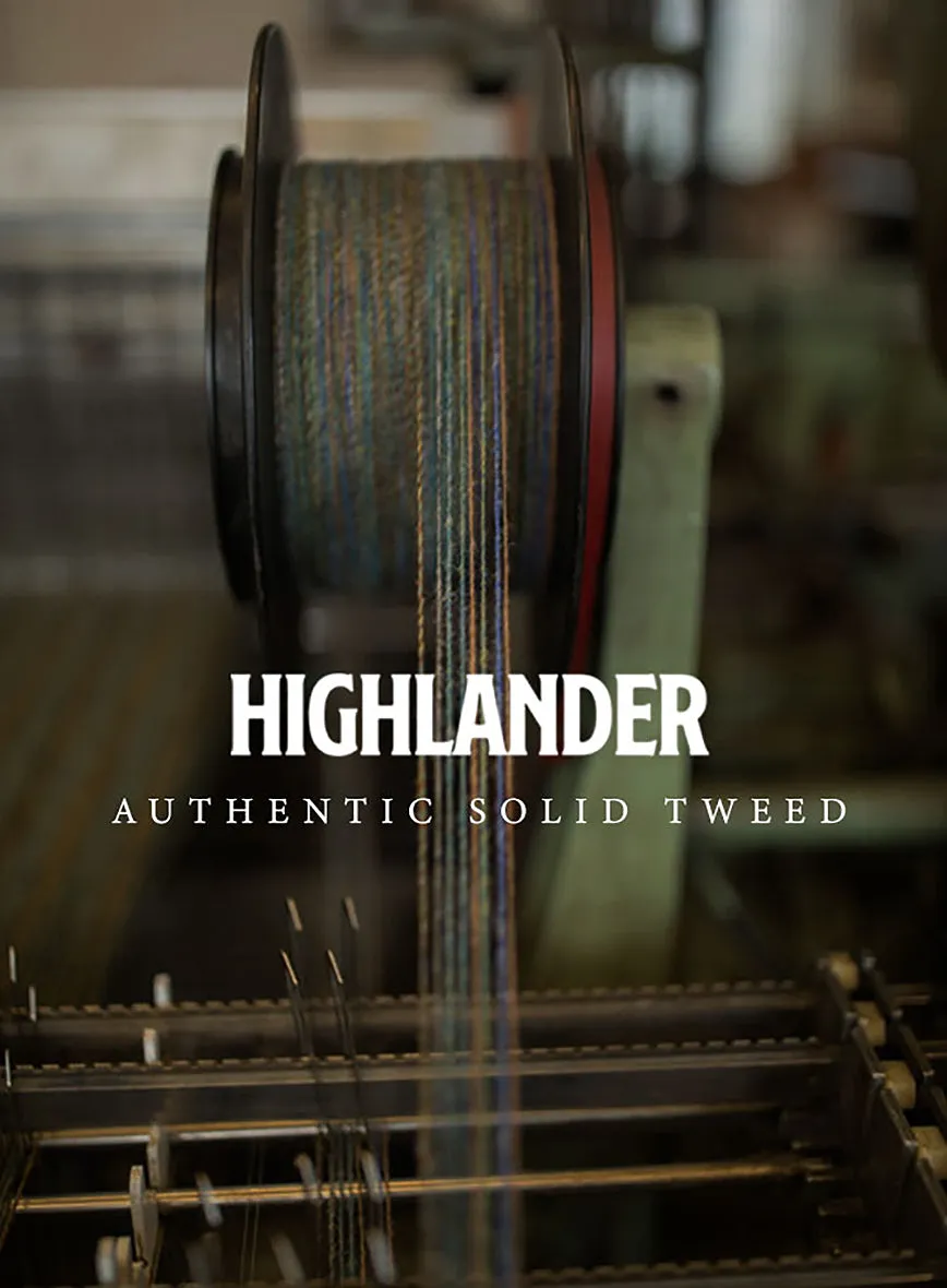 Highlander Heavy Honeycomb Gray Hunter Style Tweed Jacket
