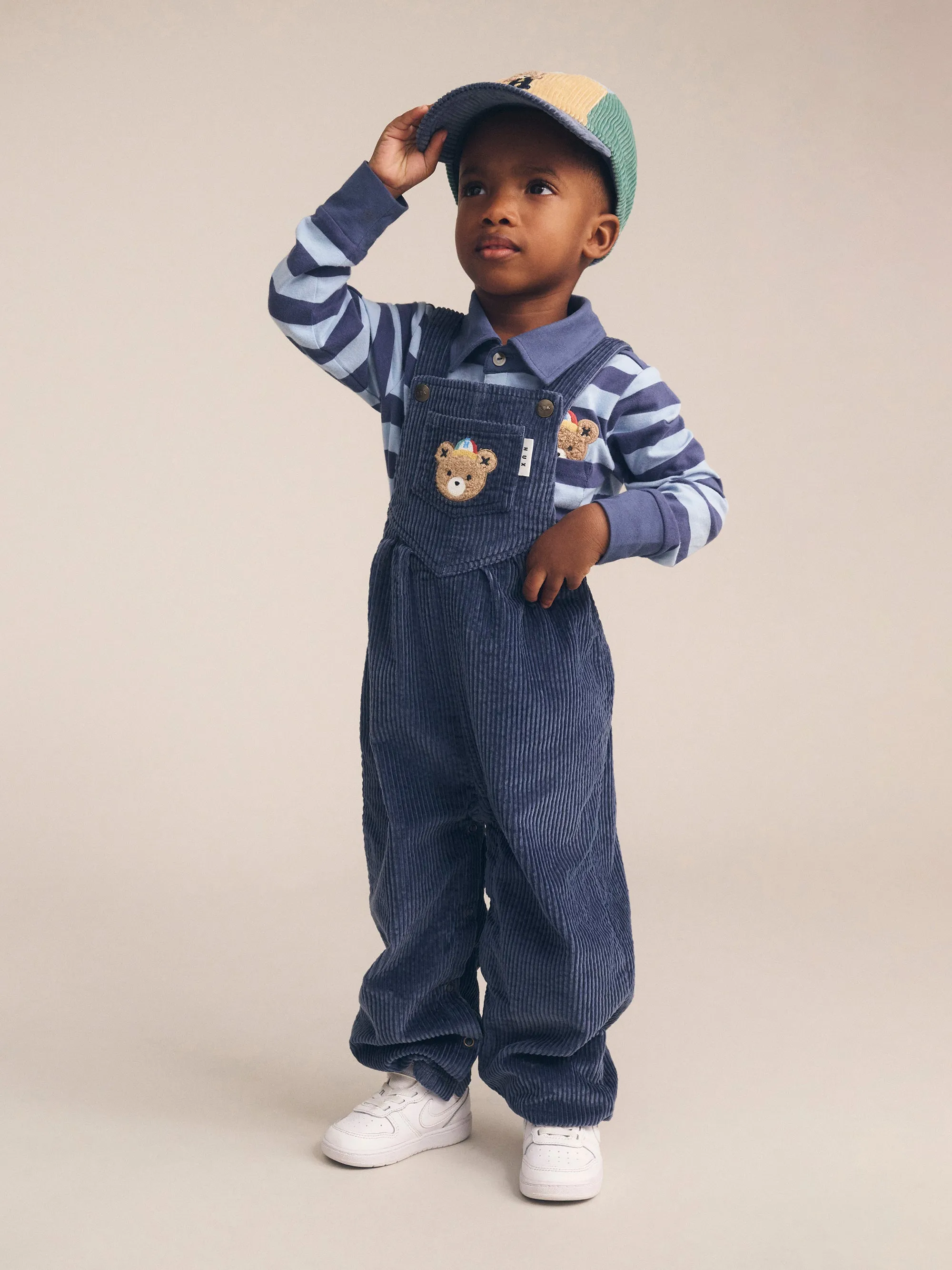 Huxbaby Midnight Cord Overalls