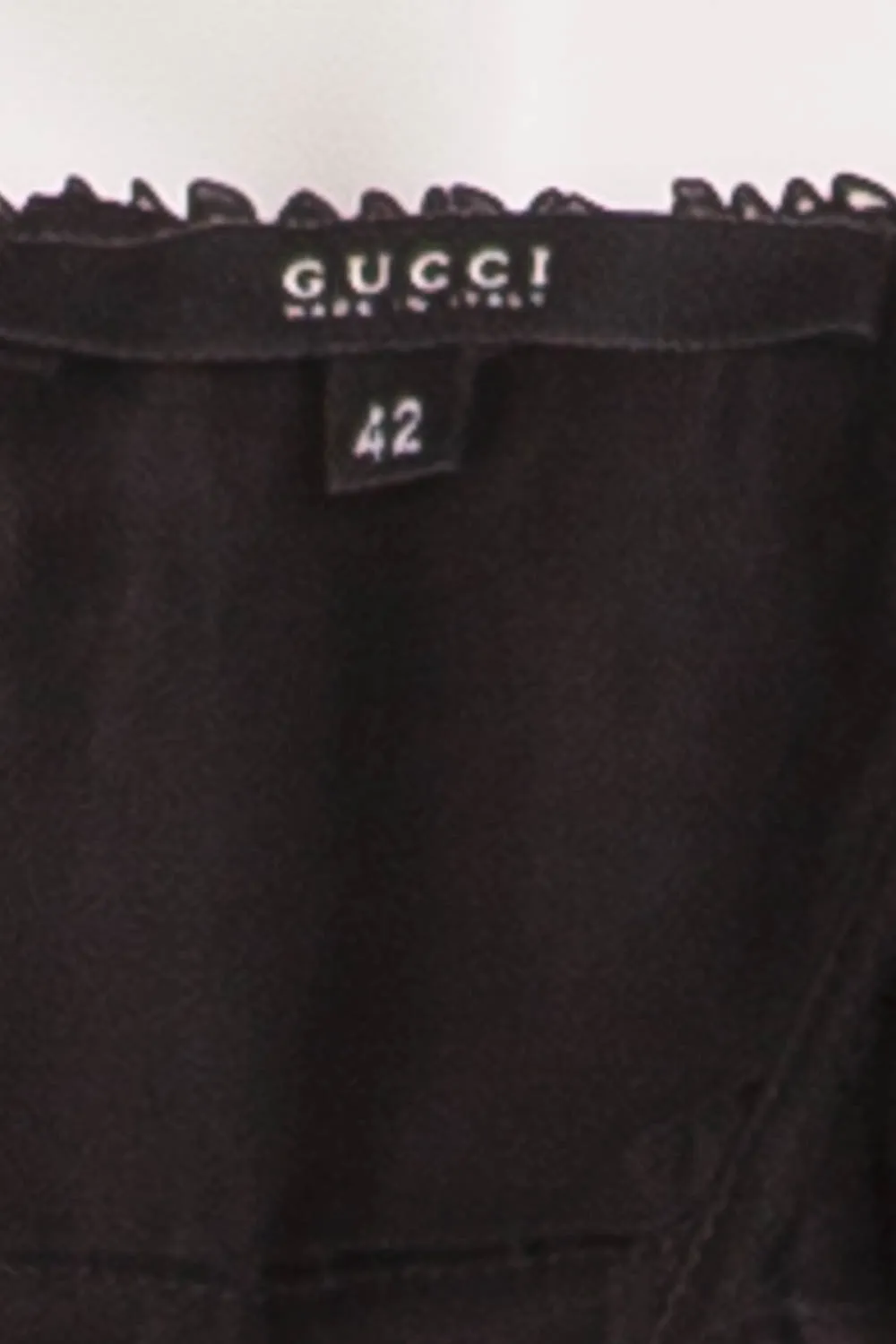 Iconic Tom Ford for Gucci - Black Top with Ruffles - IT 42 - $375