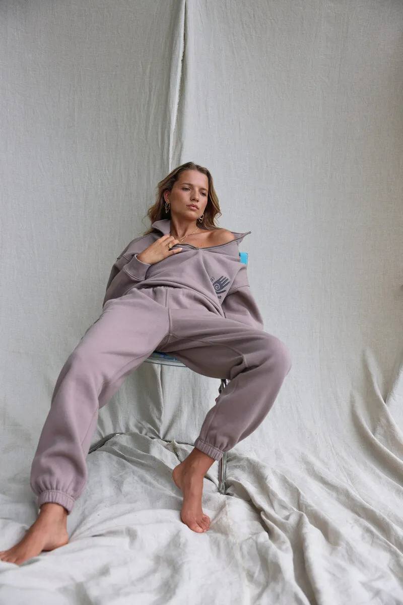 INNER PEACE FLEECE PANTS - TAUPE