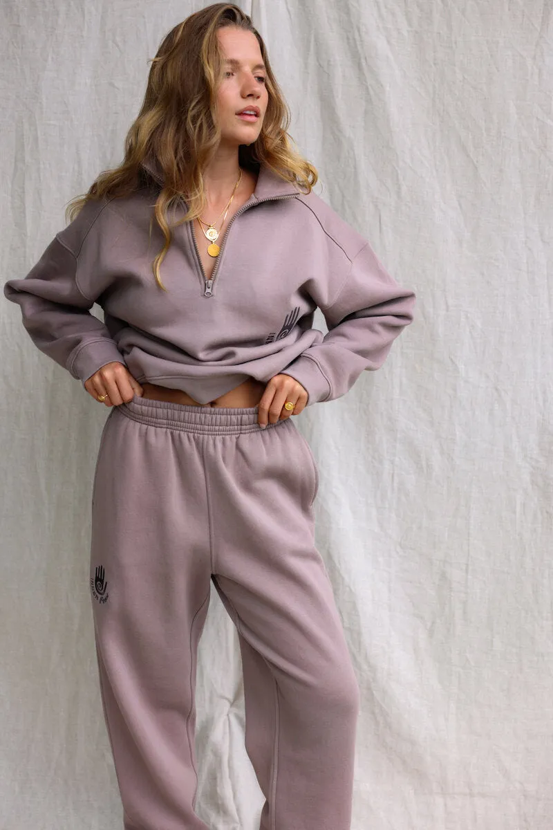 INNER PEACE FLEECE PANTS - TAUPE