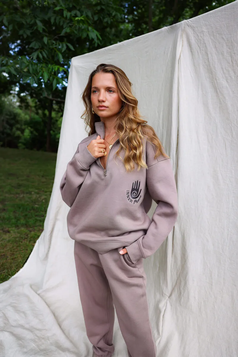 INNER PEACE FLEECE PANTS - TAUPE