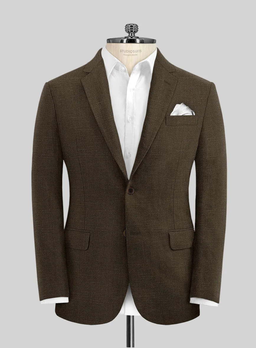 Italian Brown Linen Jacket