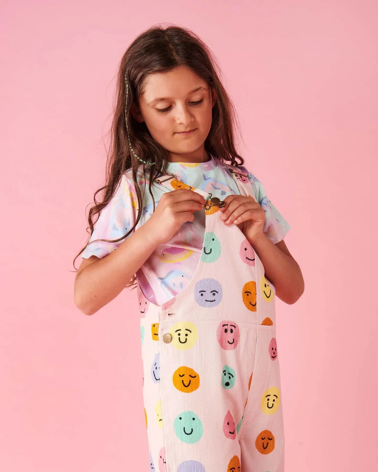 Kip & Co Feeling It Pink Corduroy Overalls