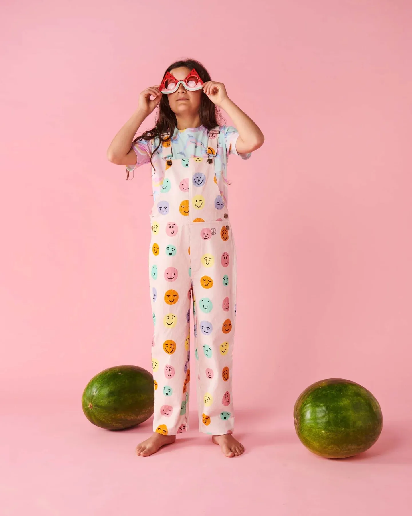 Kip & Co Feeling It Pink Corduroy Overalls
