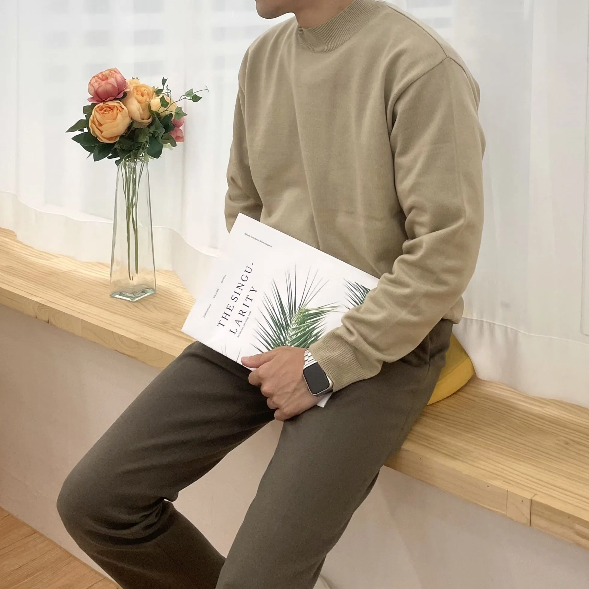 [Korean Style] Cashmere blended Round Knitted Sweaters