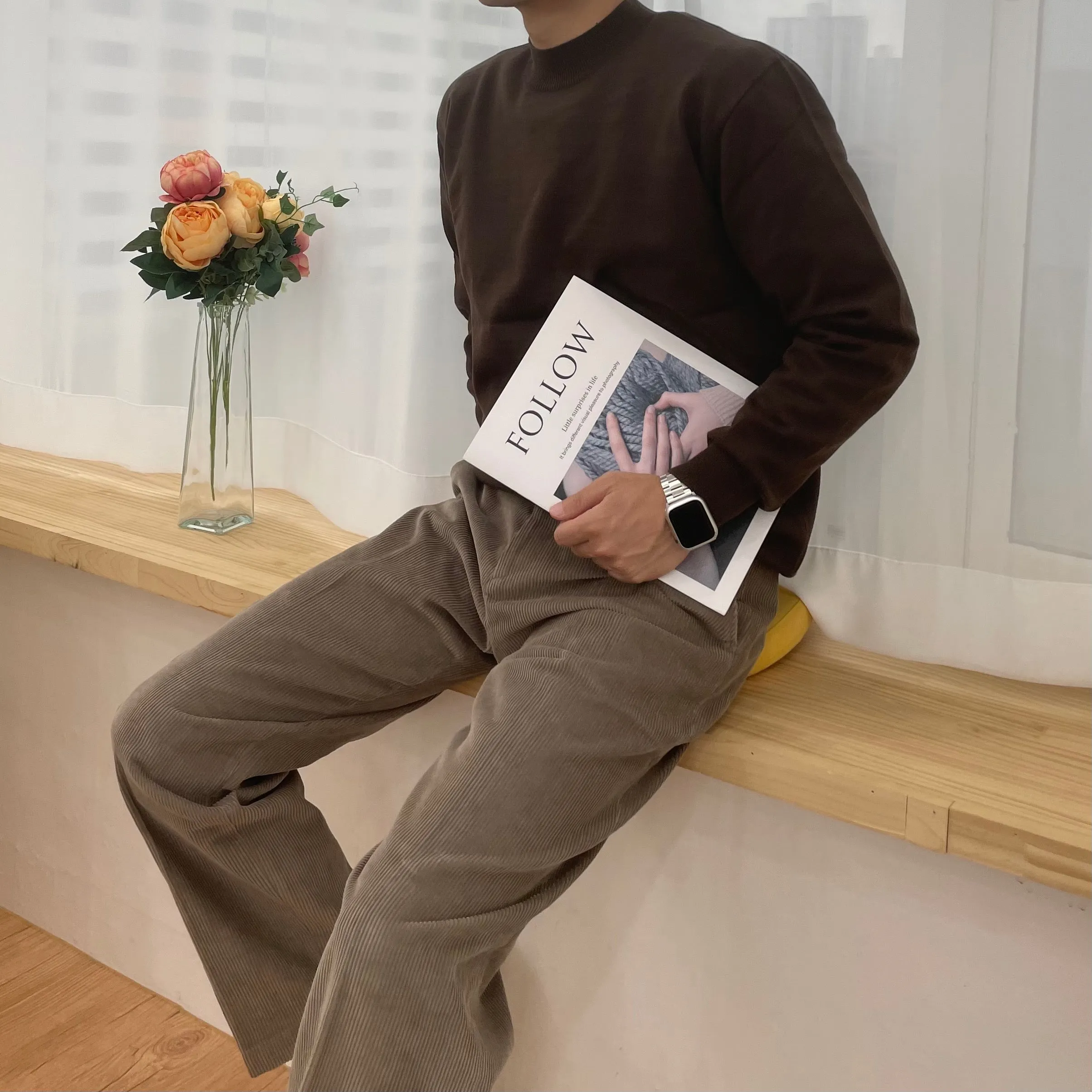 [Korean Style] Cashmere blended Round Knitted Sweaters