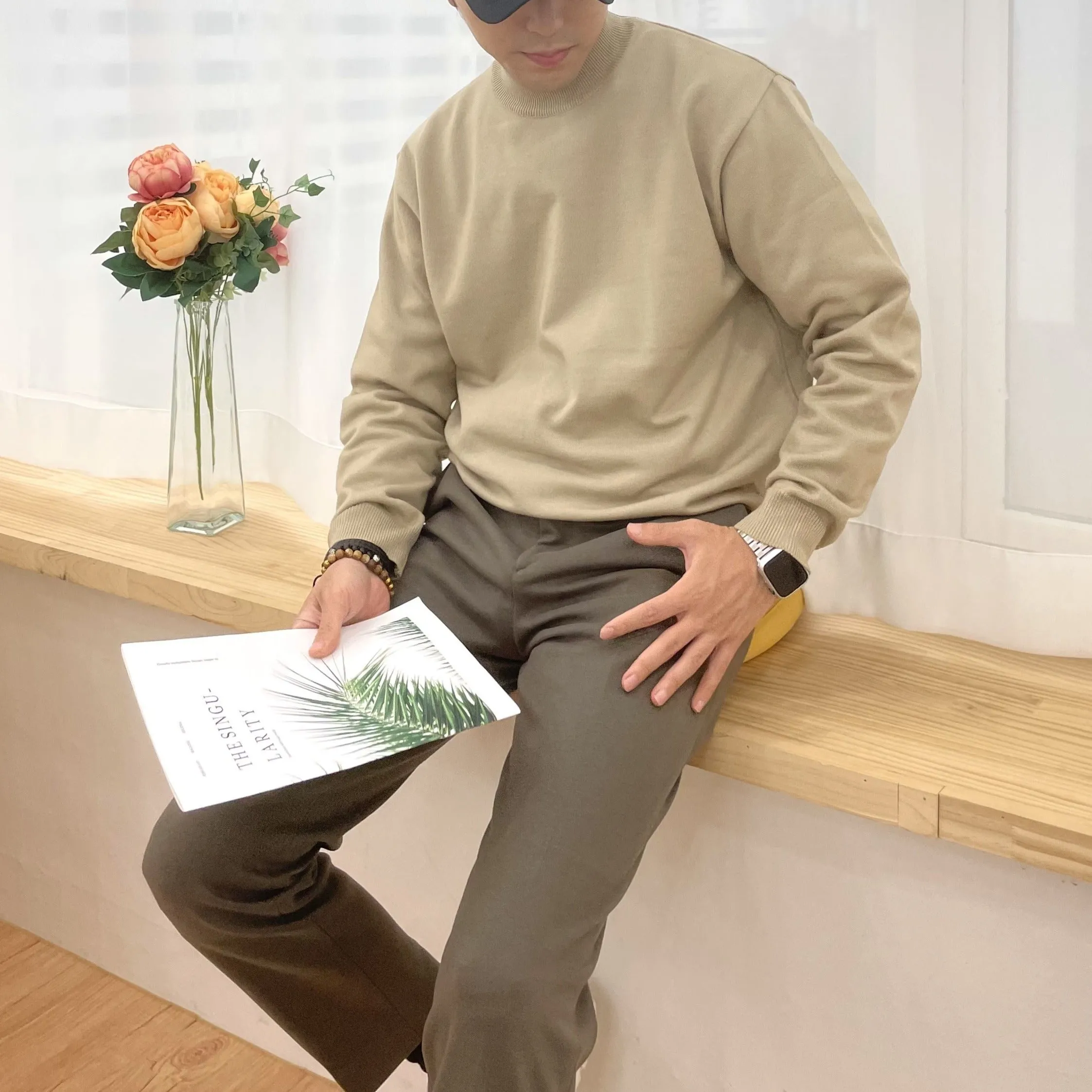 [Korean Style] Cashmere blended Round Knitted Sweaters