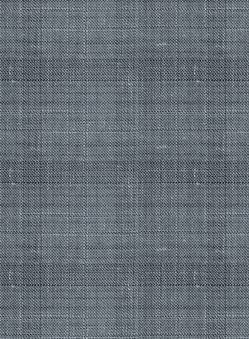 London Loom Blue Bruna Wool Silk Linen Jacket