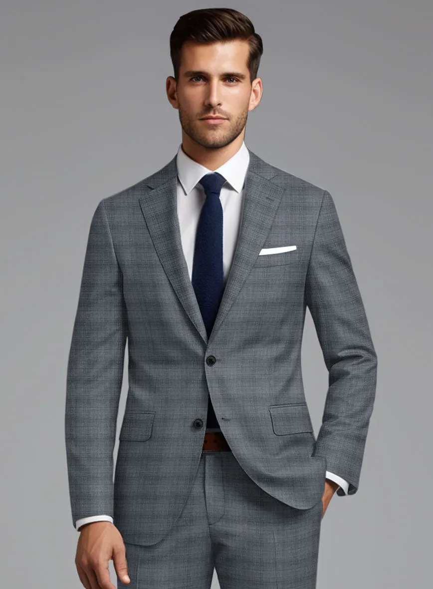 London Loom Blue Bruna Wool Silk Linen Jacket