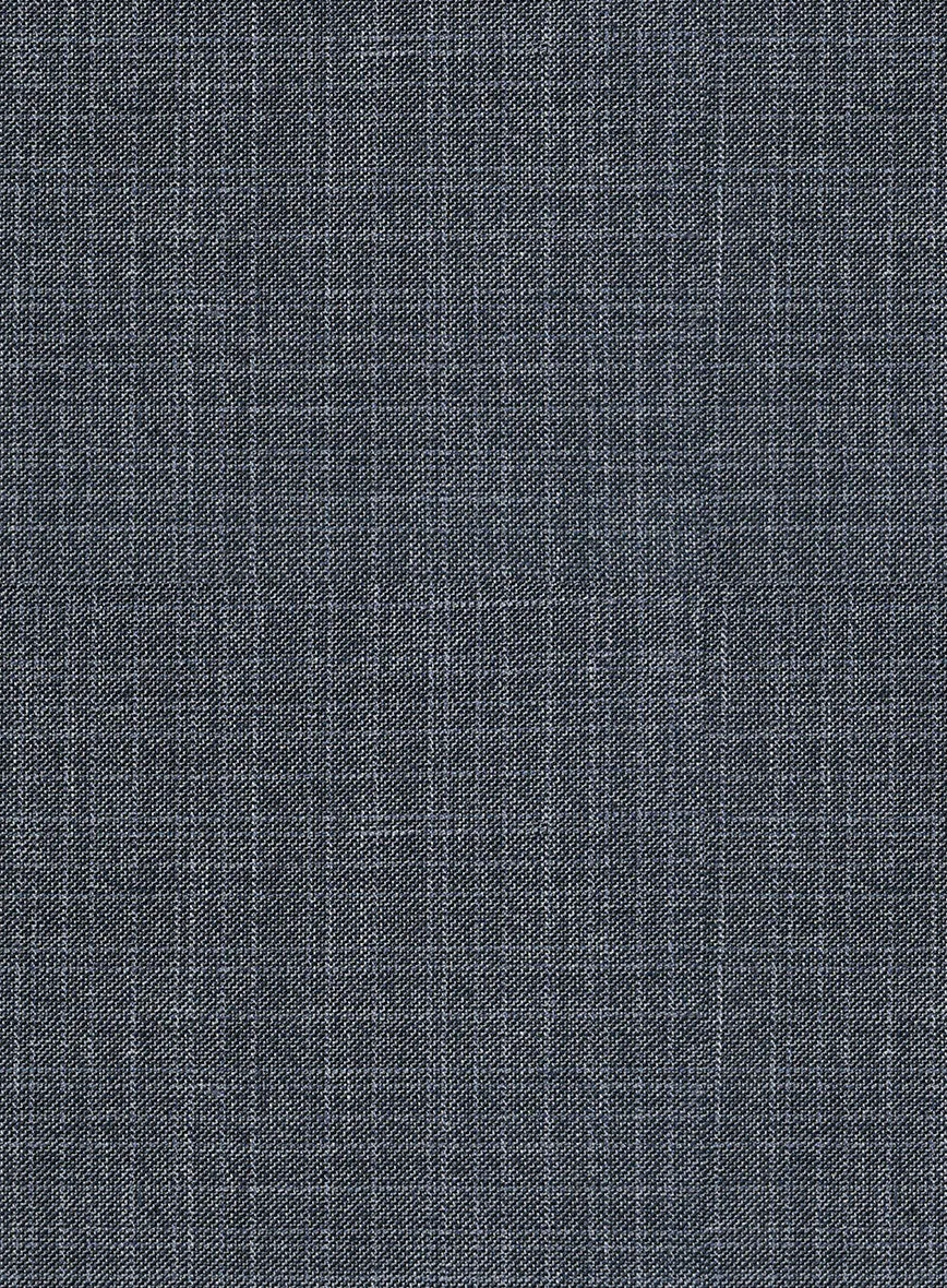 London Loom Blue Eufemia Wool Silk Linen Jacket