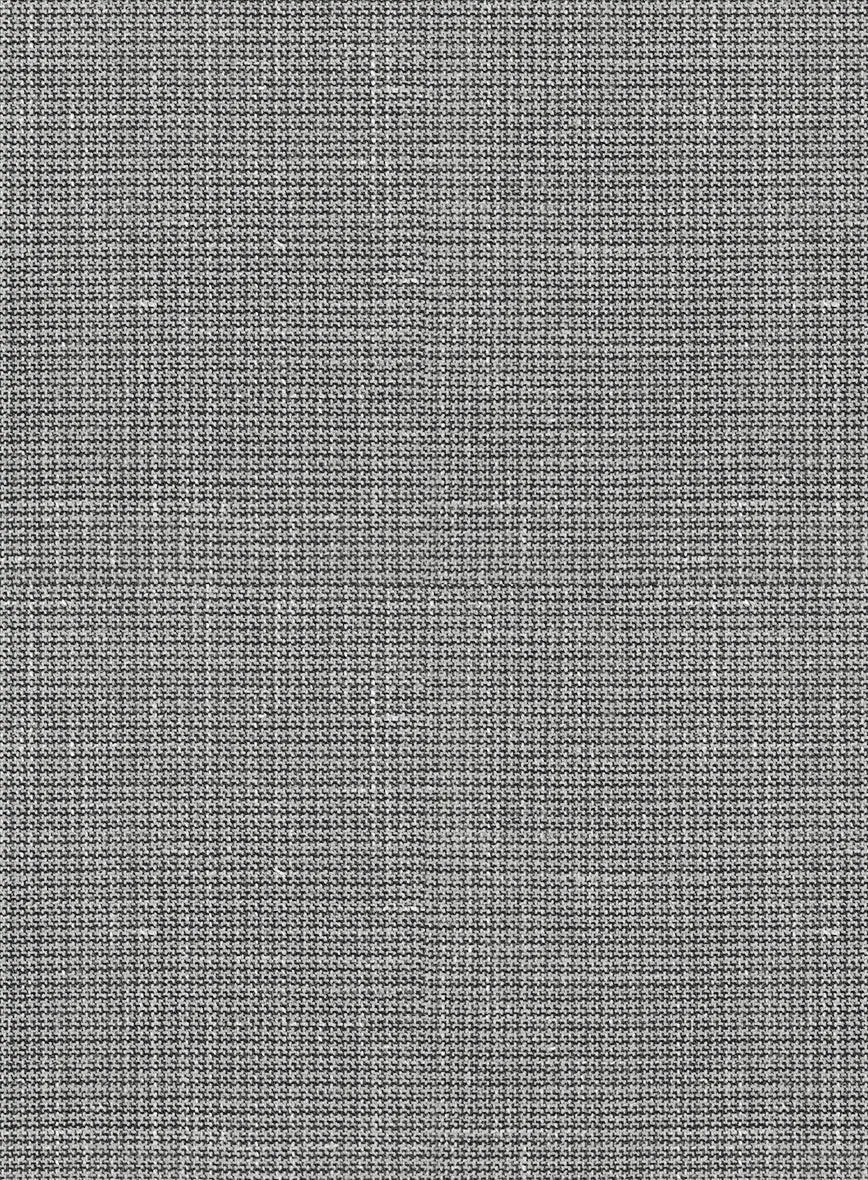 London Loom Gray Abelardo Wool Silk Linen Jacket