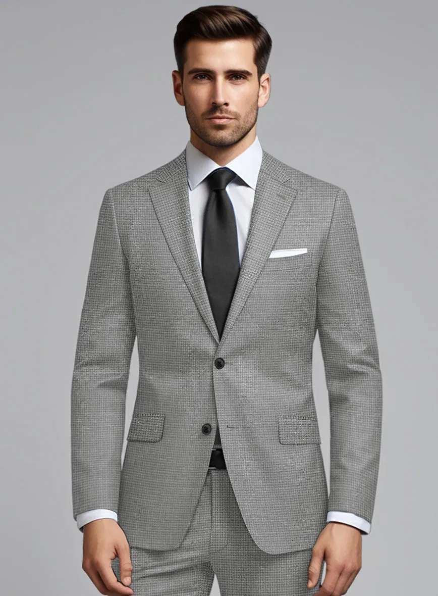 London Loom Gray Abelardo Wool Silk Linen Jacket