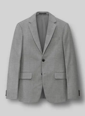 London Loom Gray Abelardo Wool Silk Linen Jacket