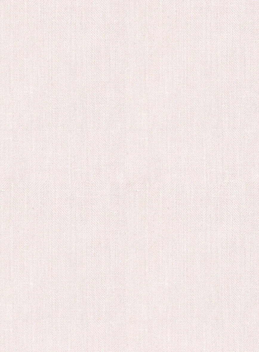 London Loom Pink Herringbone Wool Silk Linen Jacket