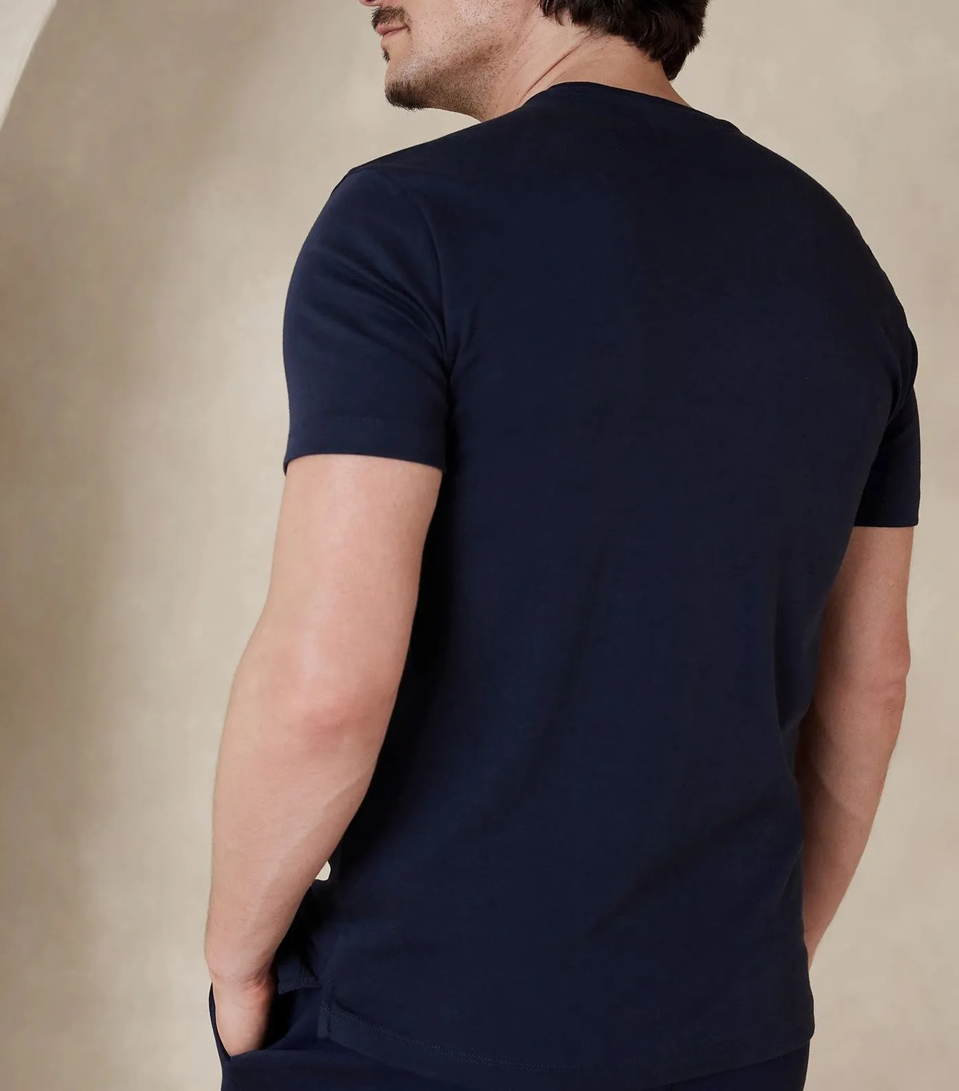 Luxury-Touch T-Shirt Navy