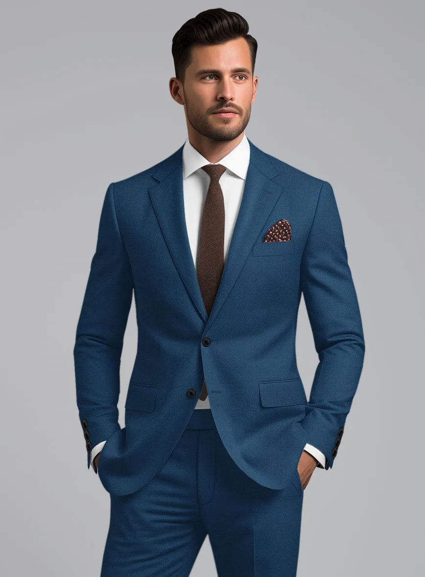 Marco Stretch Casa Blue Wool Jacket