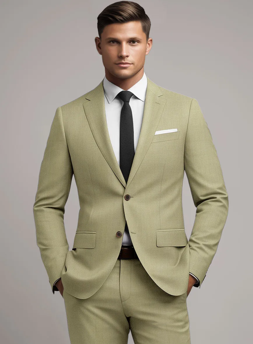 Marco Stretch Light Khaki Wool Jacket