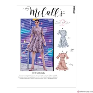 McCall's Pattern M8032 Misses' Dresses #BlytheMcCalls