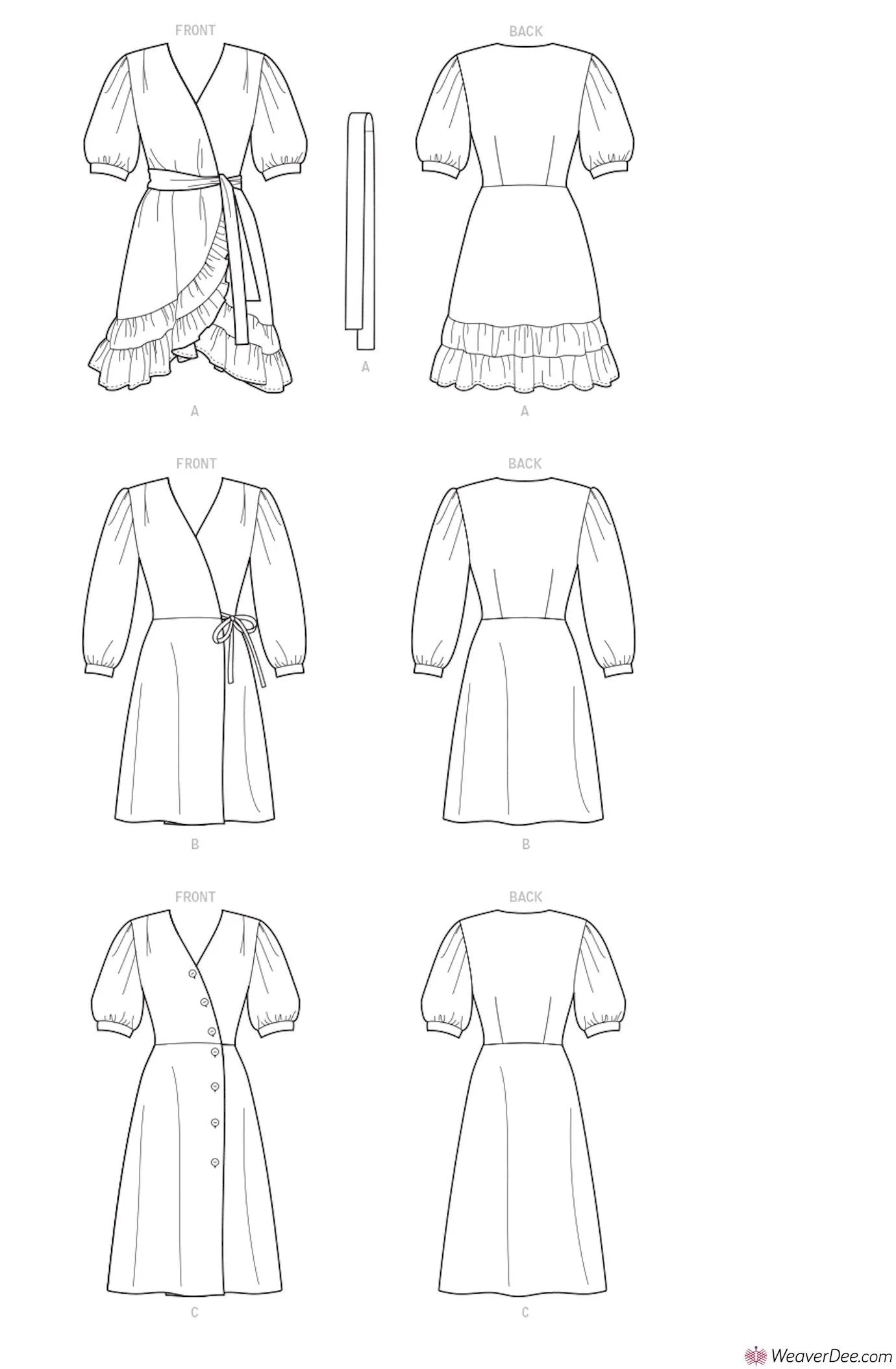 McCall's Pattern M8036 Misses' Dresses & Sash #SashaMcCalls
