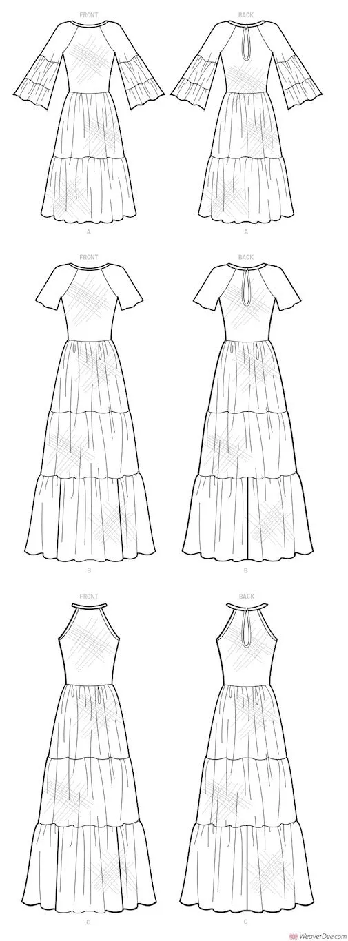McCall's Pattern M8110 Misses' Dresses #JourneeMcCalls