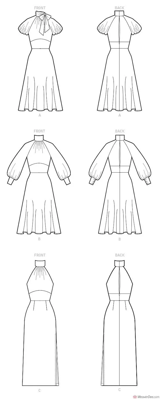 McCall's Pattern M8141 Misses' Dresses #AstorMcCalls