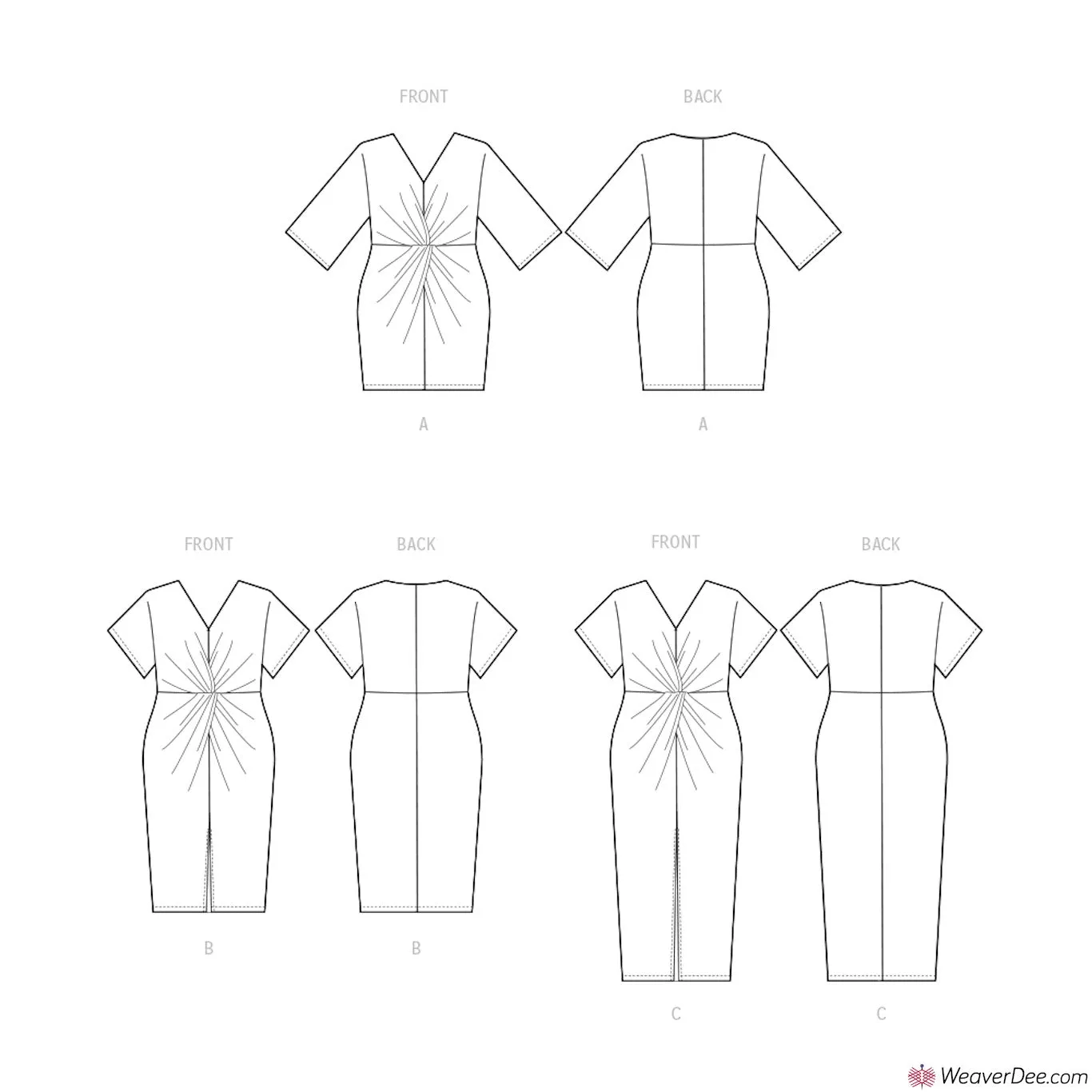 McCall's Pattern M8340 Women's Knit Dress