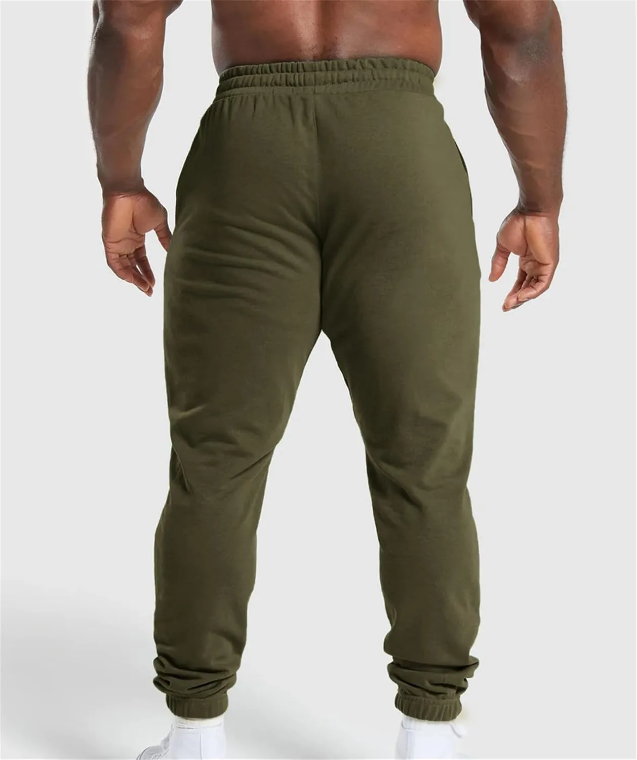 Men's Workout Tapered Pants Stripe Drawstring Sweatpants Slim Fit Solid Baggy Pants Gym Athletic Joggers Sweatpants