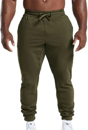 Men's Workout Tapered Pants Stripe Drawstring Sweatpants Slim Fit Solid Baggy Pants Gym Athletic Joggers Sweatpants