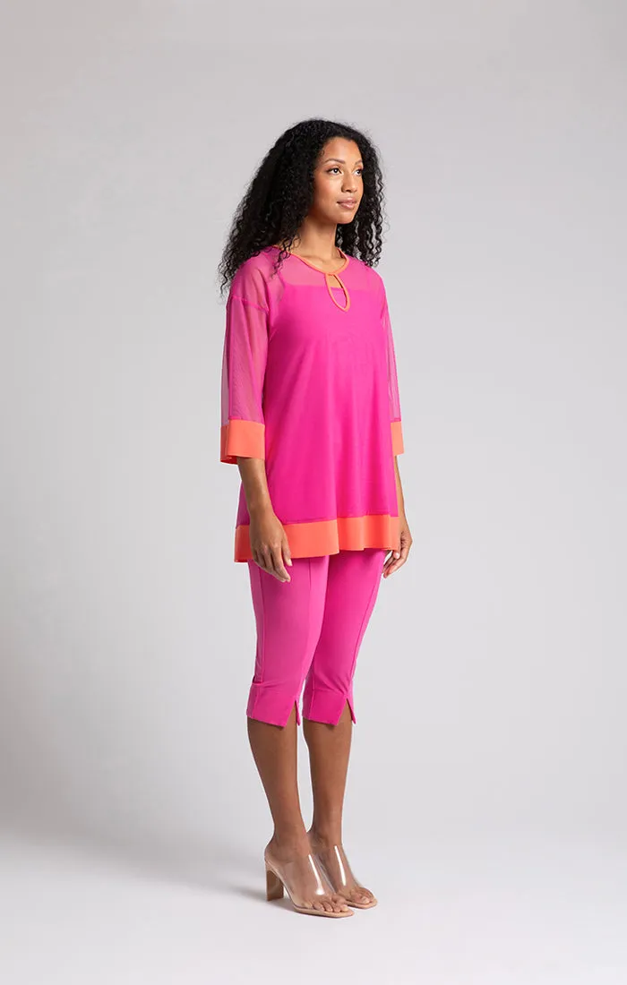 Mesh Keyhole Tunic