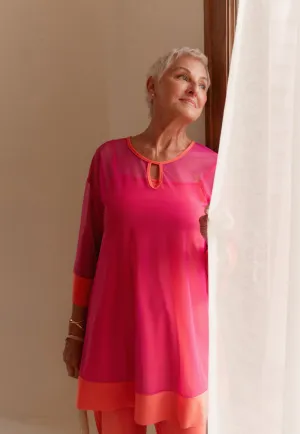 Mesh Keyhole Tunic