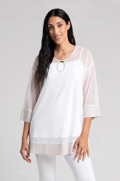 Mesh Keyhole Tunic