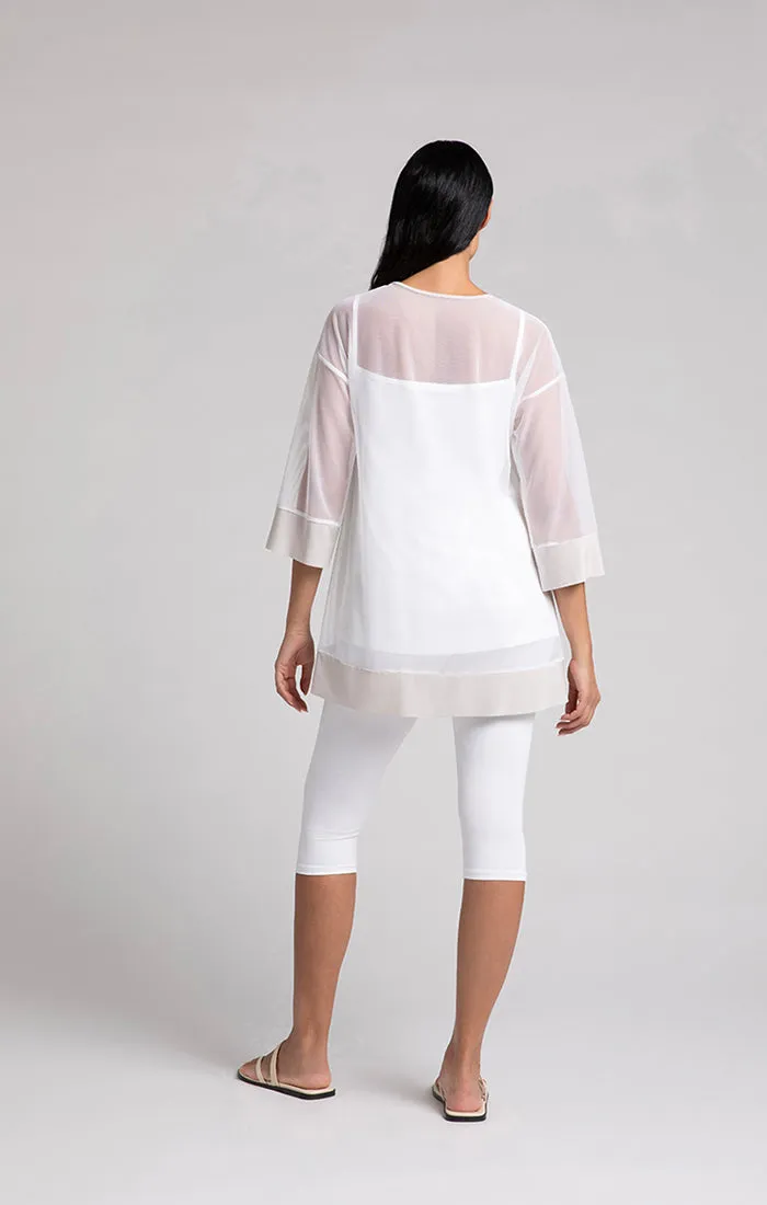 Mesh Keyhole Tunic