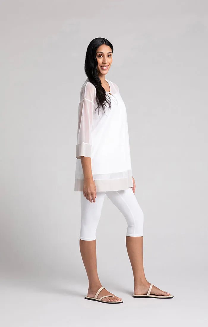Mesh Keyhole Tunic