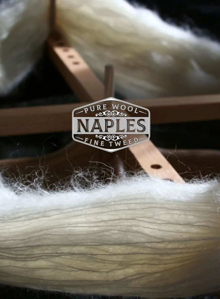 Naples Wide Herringbone Caramine Pink Tweed Jacket