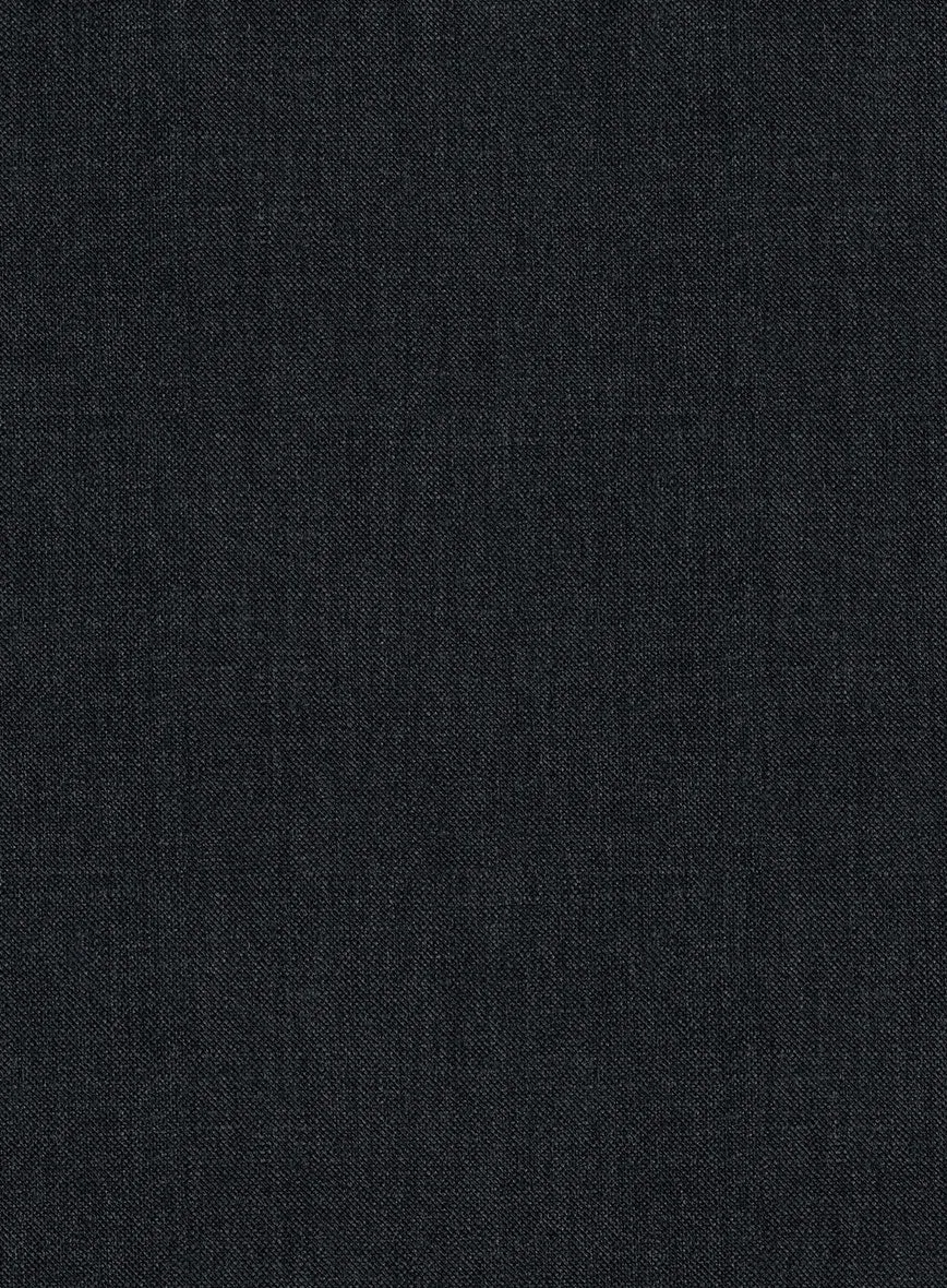 Noble Black Wool Silk Linen Jacket