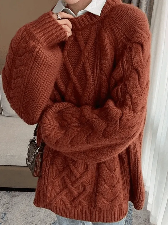 Oversized Cable Knit Sweater