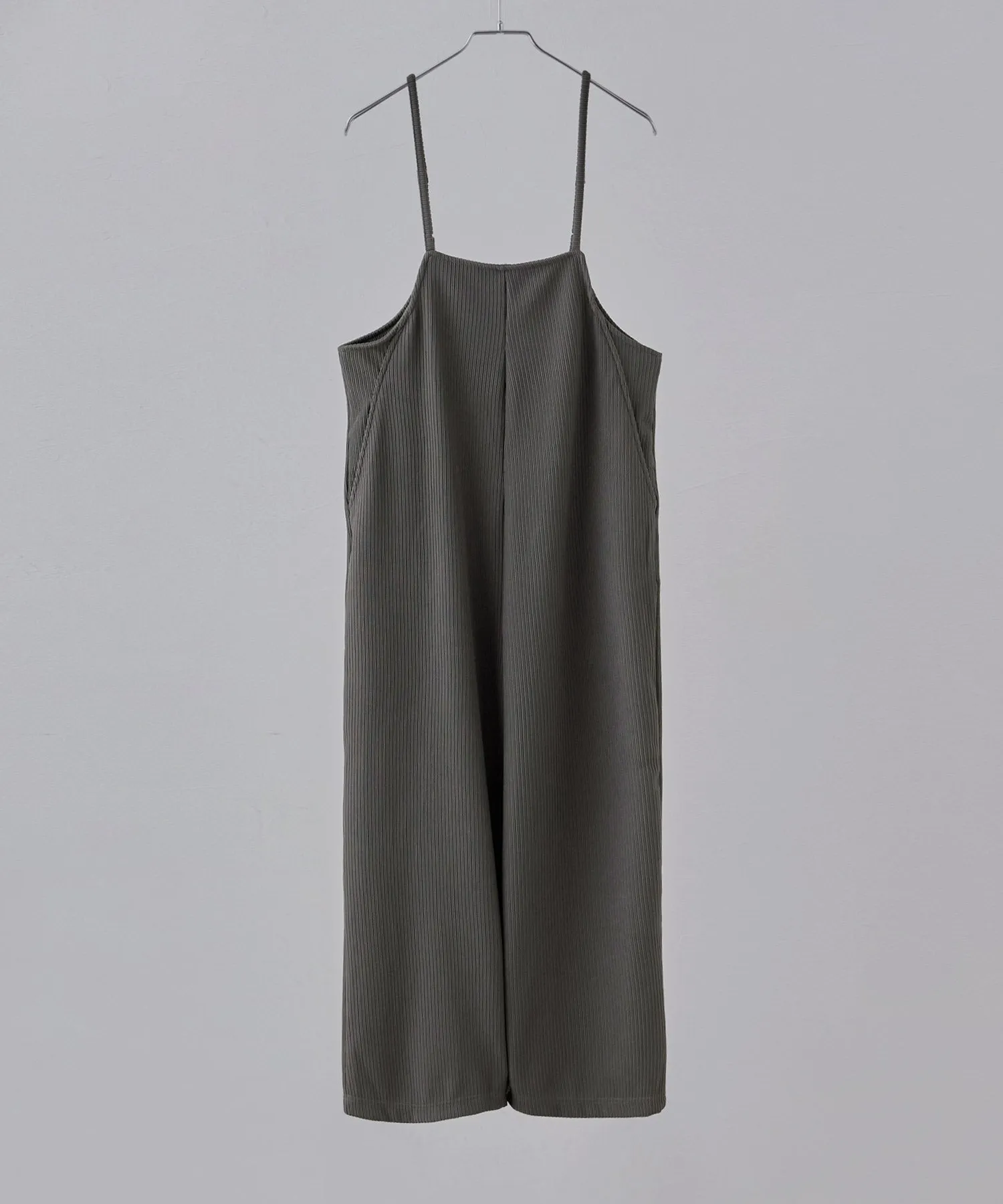 Relaxed pleated wide salopette