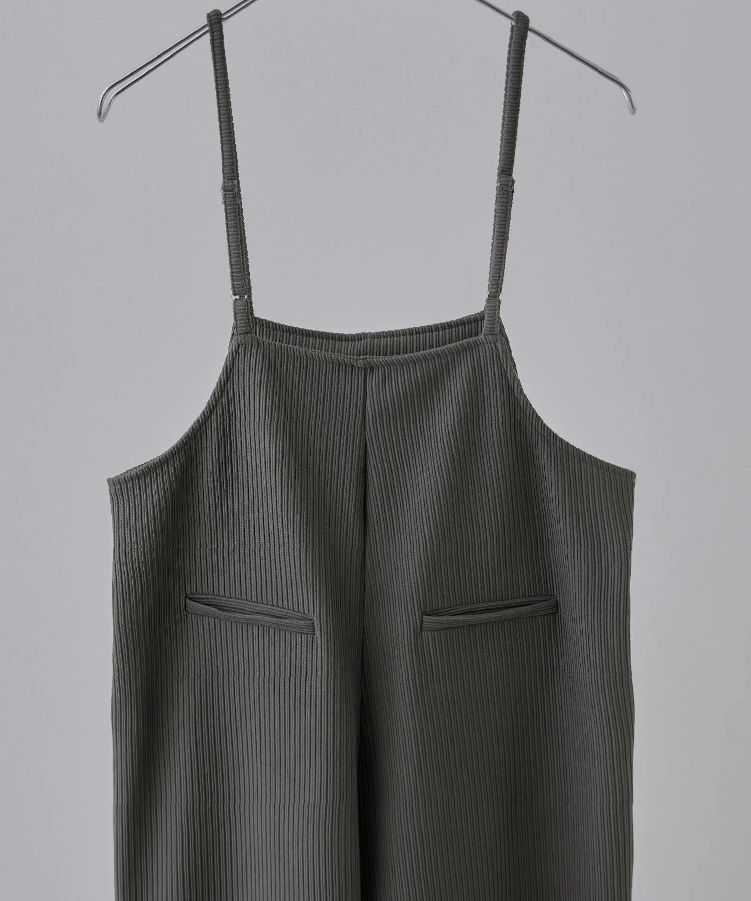 Relaxed pleated wide salopette