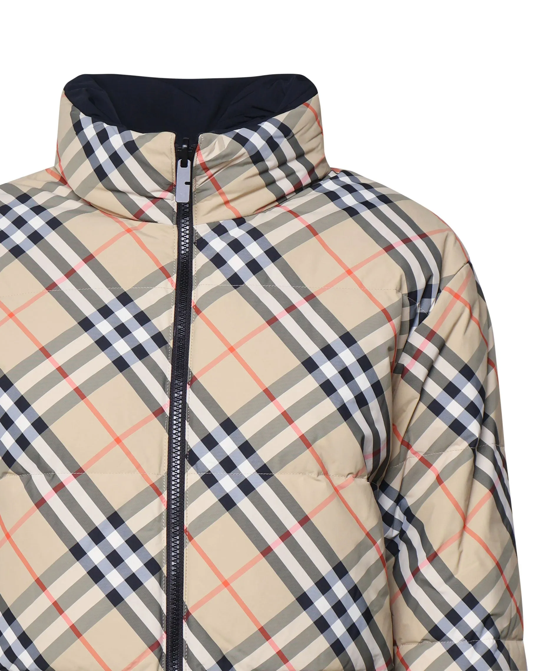 Reversible Vintage Check Down Jacket