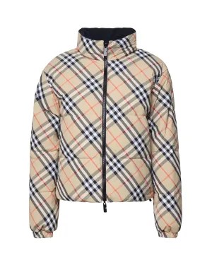 Reversible Vintage Check Down Jacket