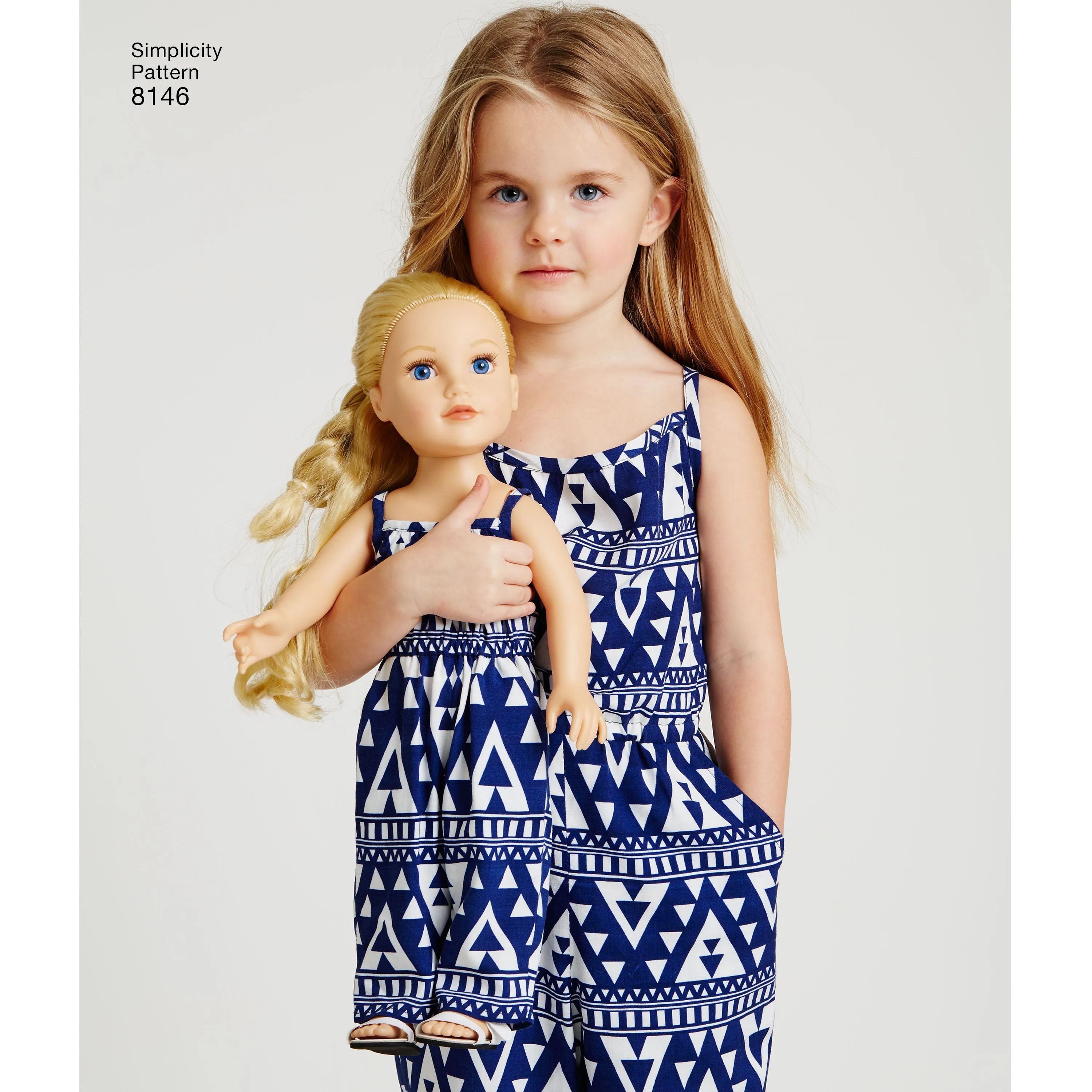 Simplicity Pattern 8146 Matching outfits for Women's, Child and 18" Doll