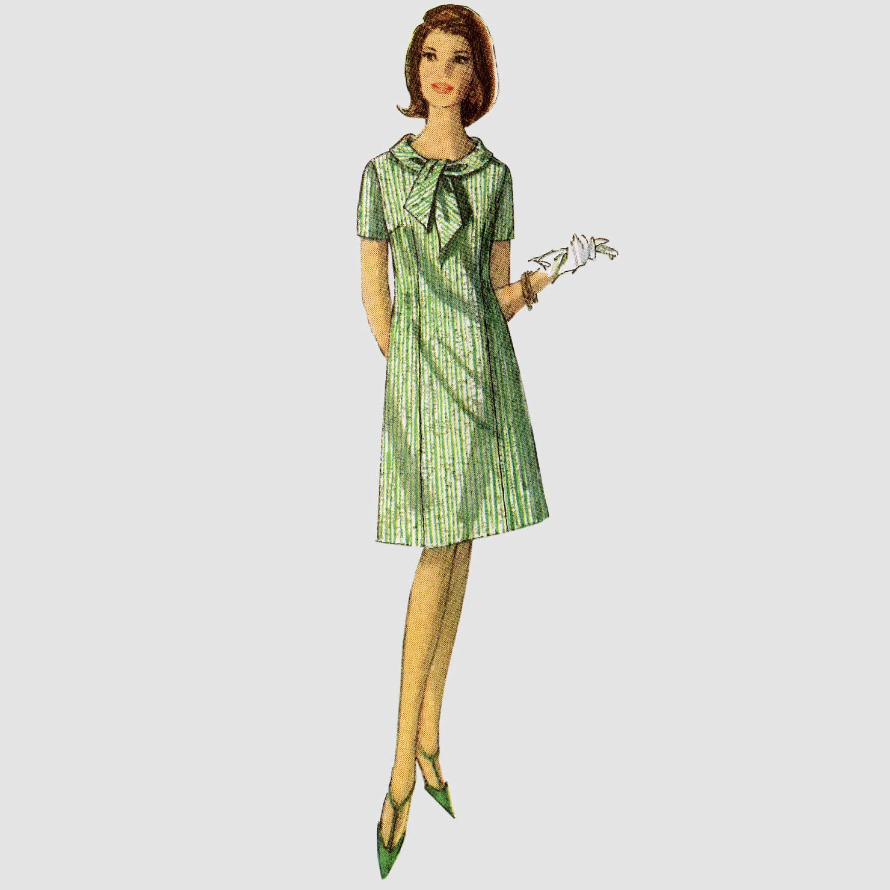 Simplicity Pattern 9104 Misses' Vintage Dresses With Sleeve & Neckline Variation
