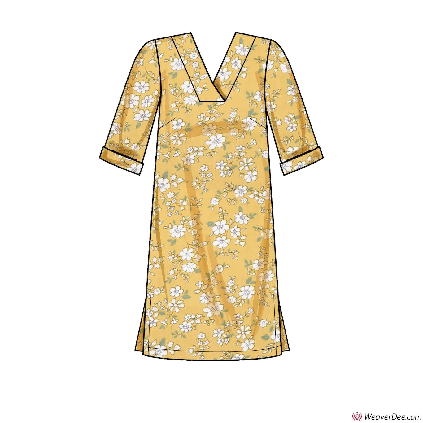 Simplicity Pattern S9262 Misses' V-neckline Shift Dresses