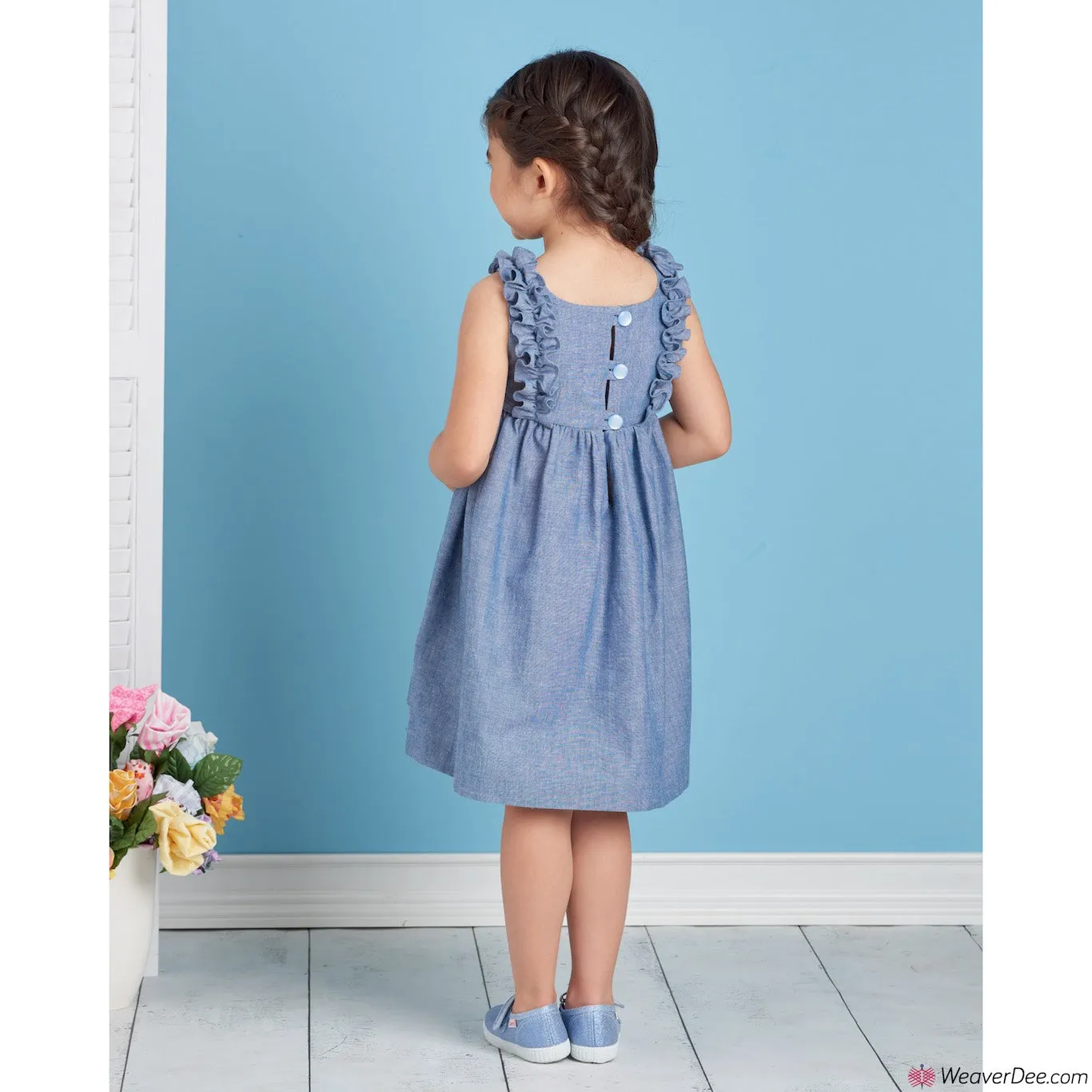 Simplicity Pattern S9559 Children's Dress, Top, Pants, Purses & Headband