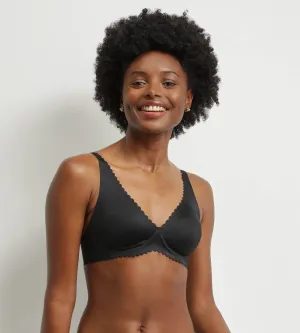 Soutien-gorge foulard à armatures en microfibre Noir Dim Body Touch