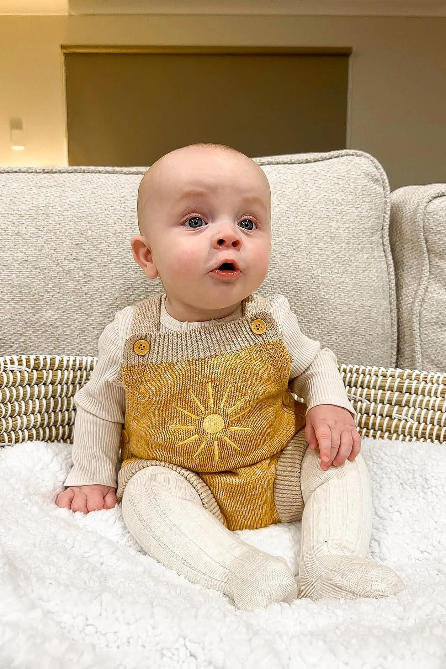 SUNNY DREAMS KNIT OVERALLS / MUSTARD